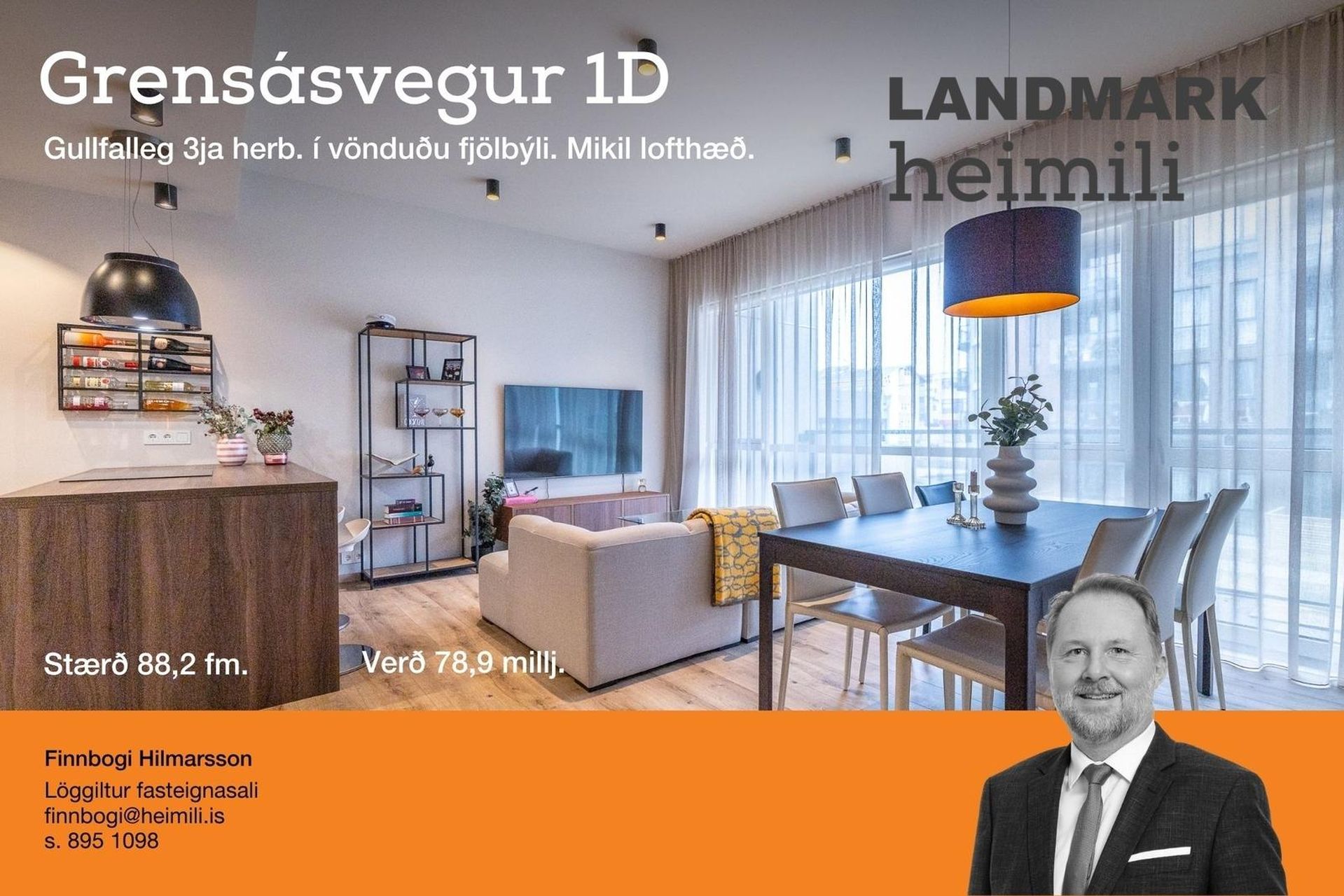 Fjölbýlishús - Grensásvegur 1 D, Reykjavík