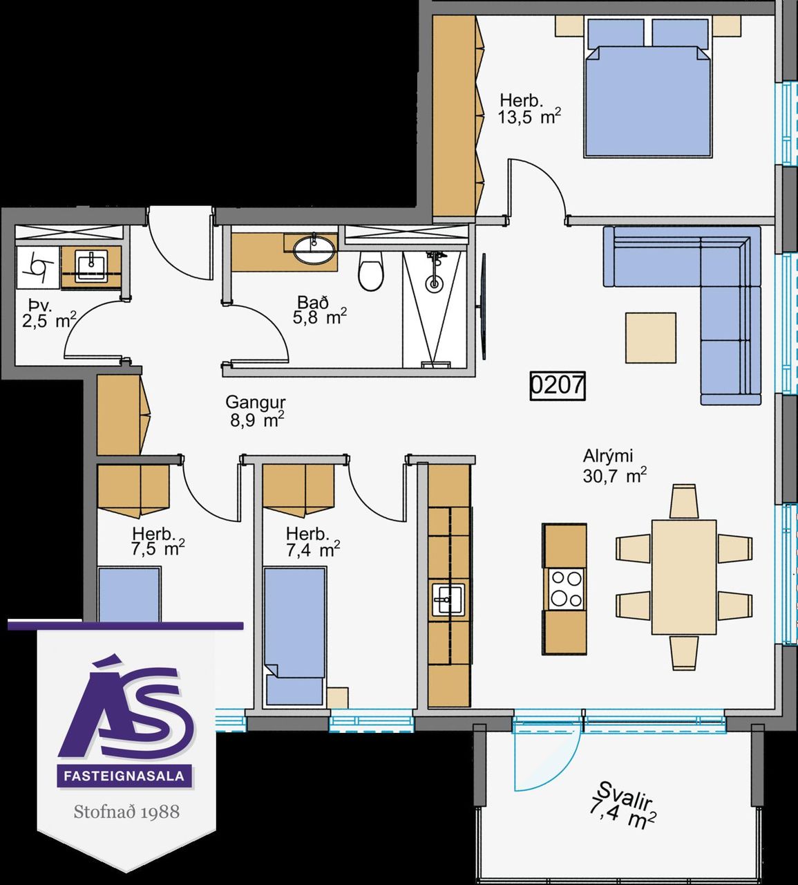 Apartment in Hafnarfjörður, Höfuðborgarsvæðið - View 2