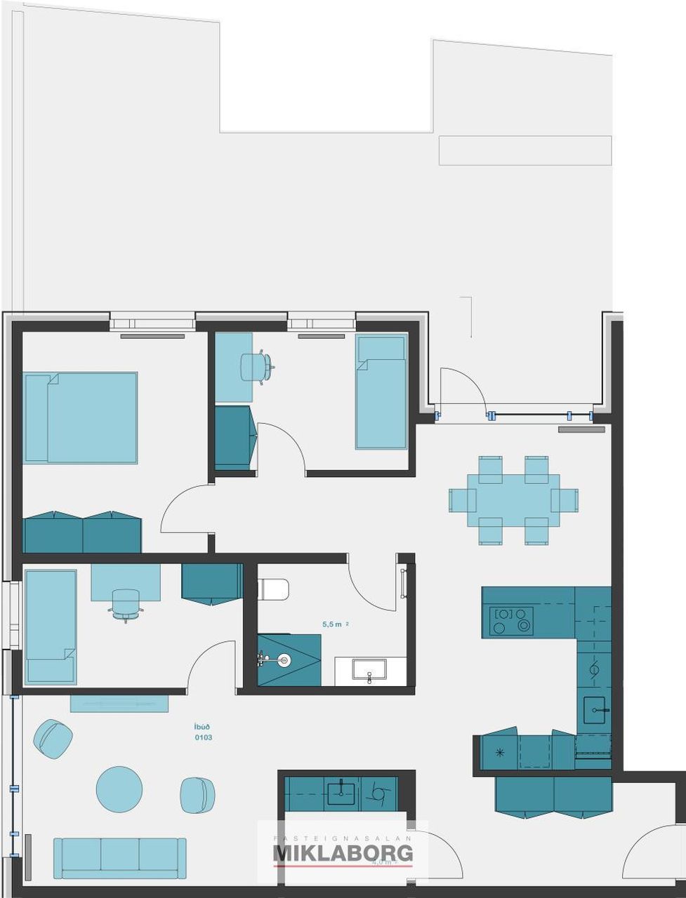 Íbúð – Kópavogur, Kársnes - Mynd 2