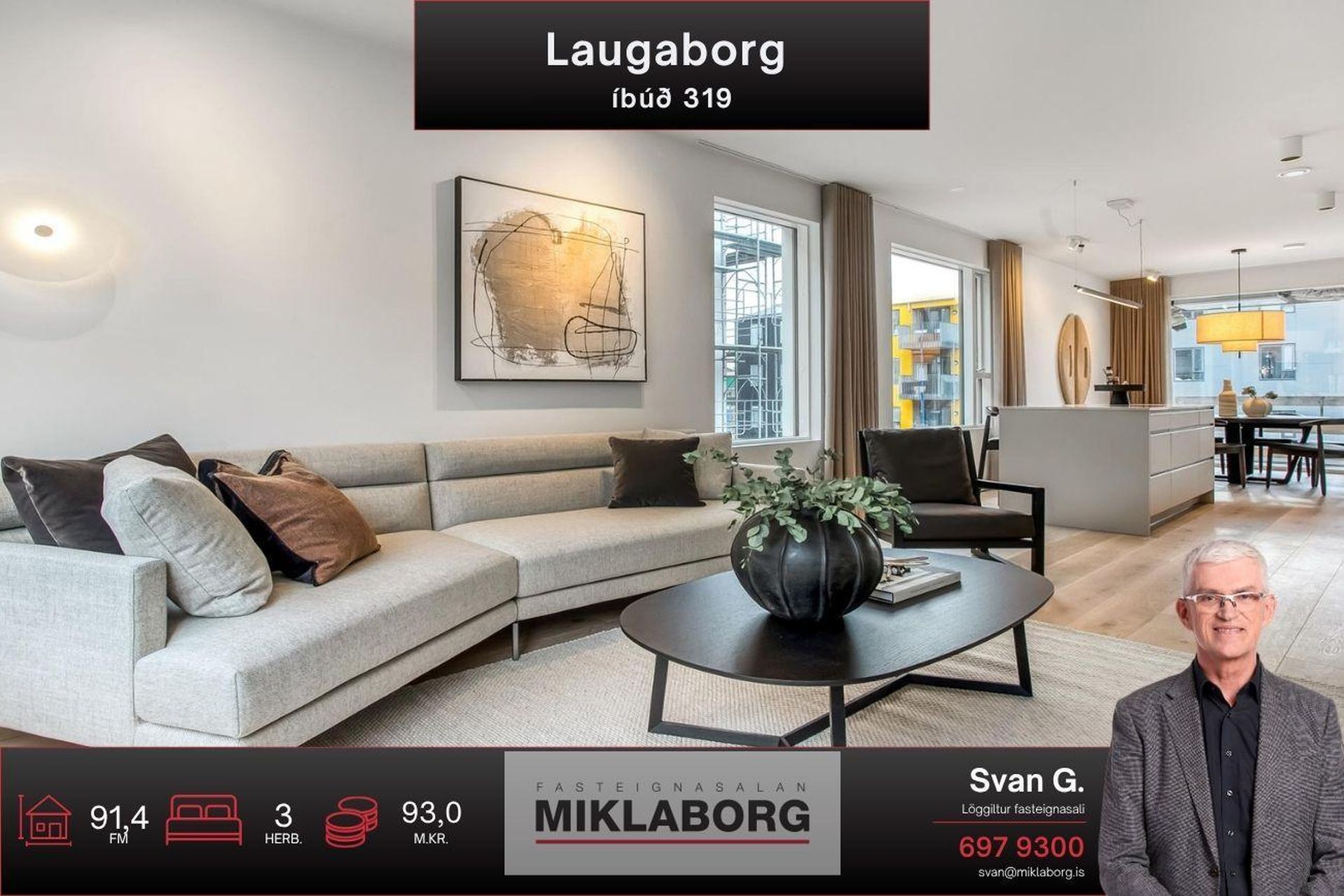 2-soban stan, 91 m²