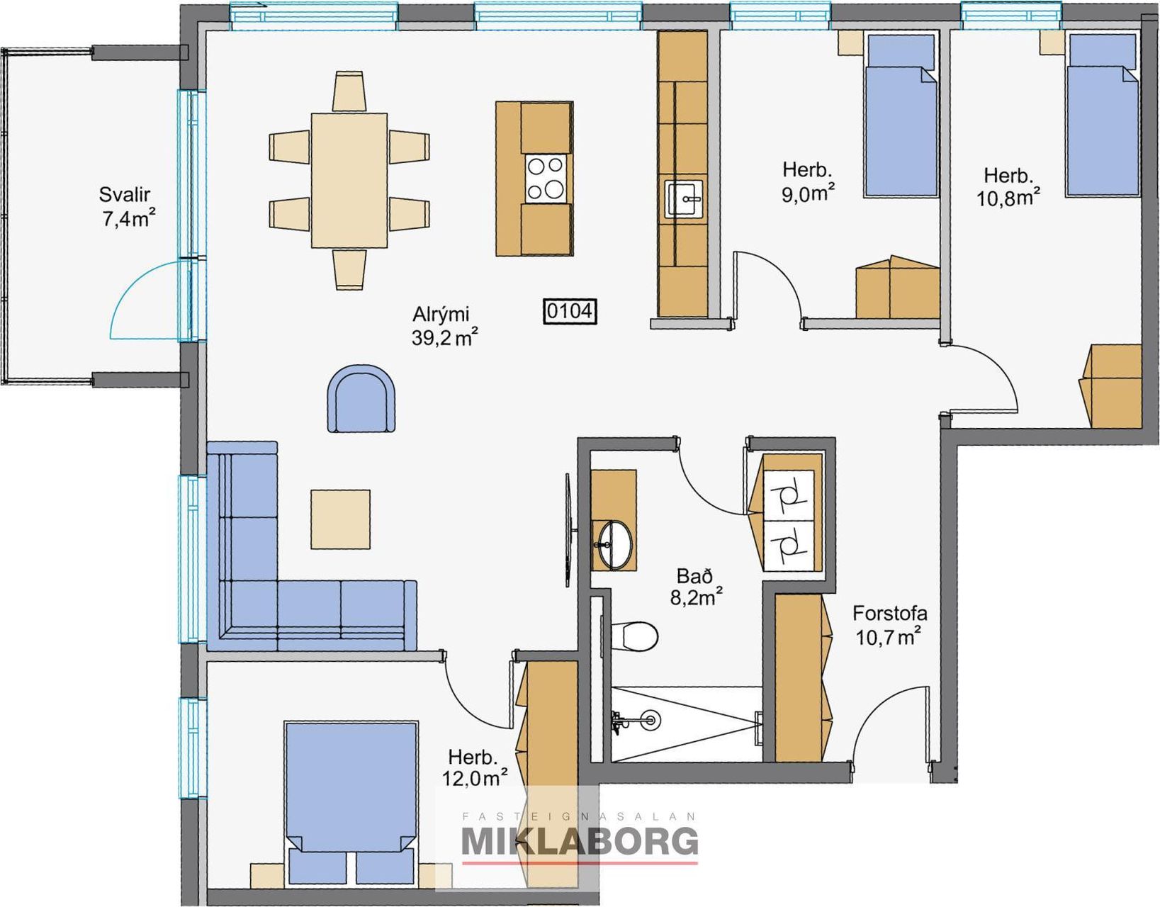 Apartment in Hafnarfjörður, Höfuðborgarsvæðið - Mynd 3