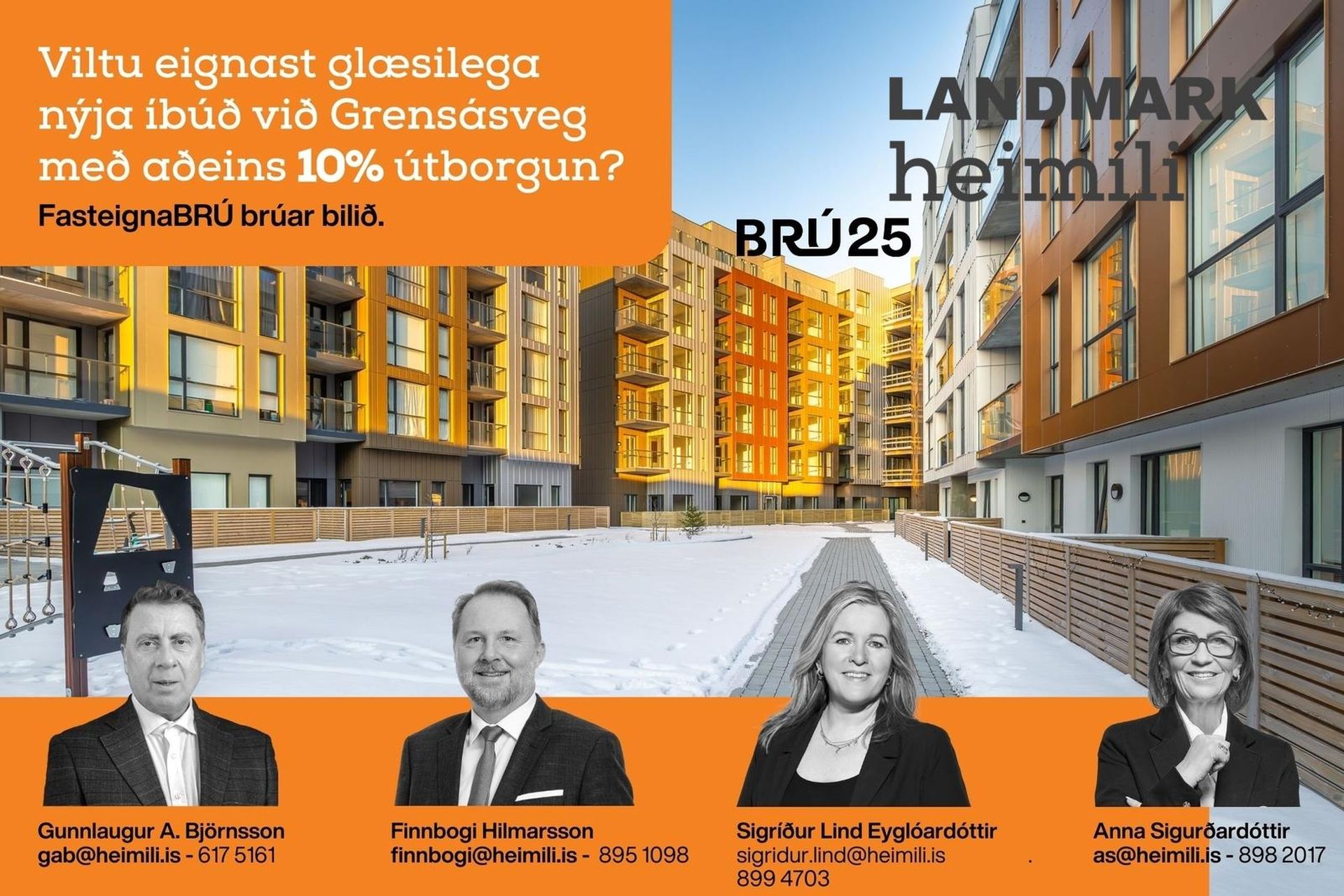 Fjölbýlishús - Grensásvegur 1F - 604, Reykjavík