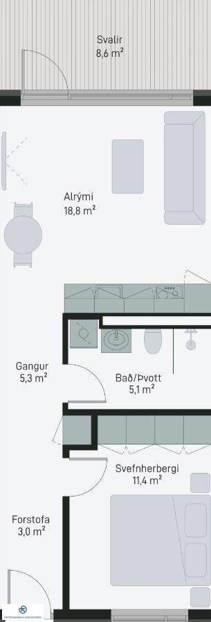 Íbúð – Þorlákshöfn, Móar, Sveitarfélagið Ölfus - Mynd 3