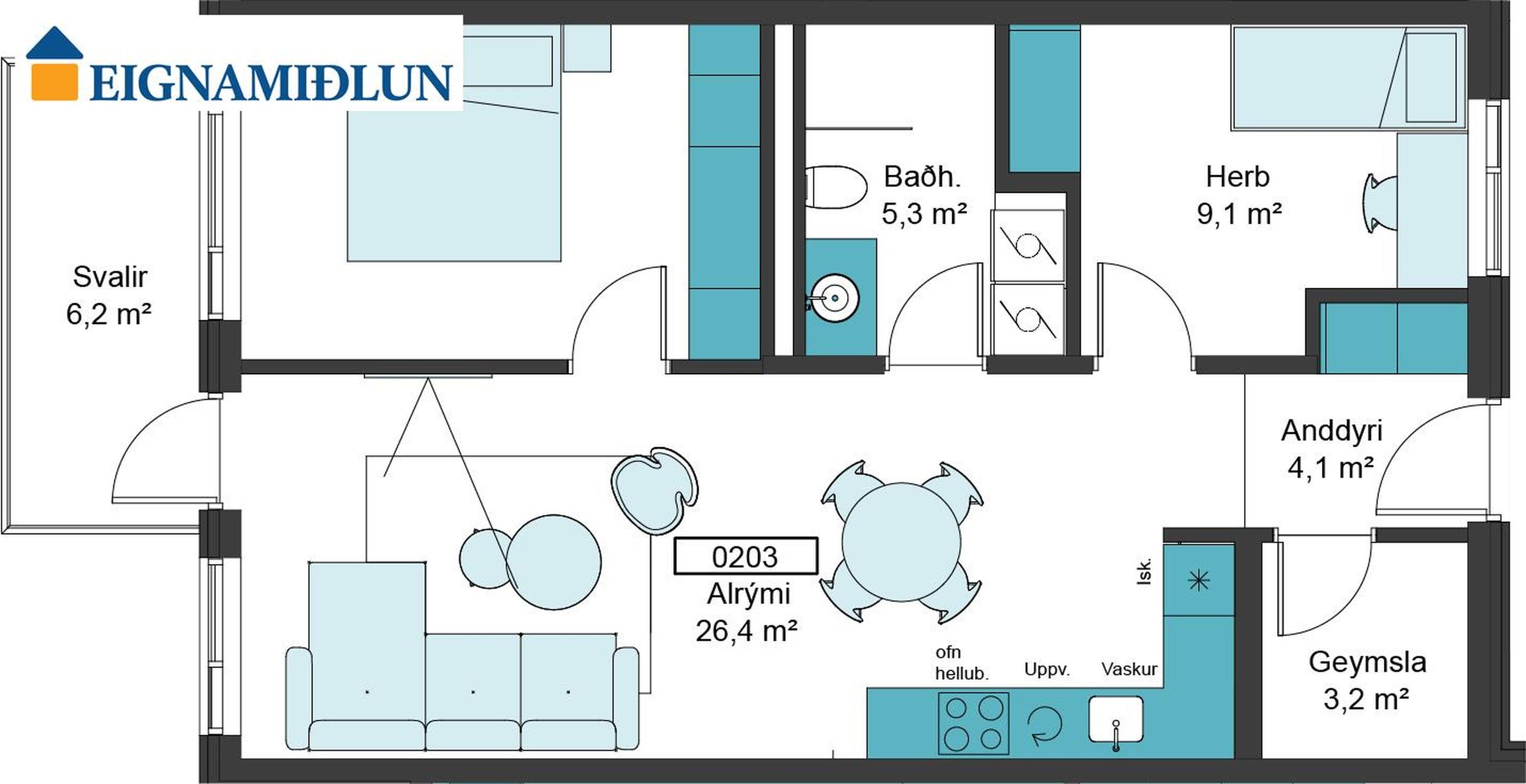 Íbúð – Þorlákshöfn, Móar, Sveitarfélagið Ölfus - Mynd 2