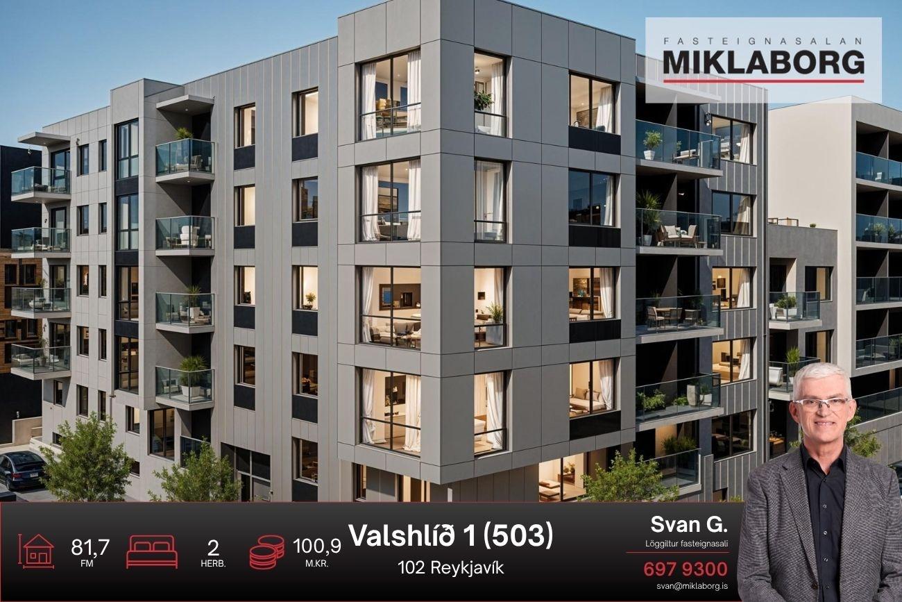 Íbúð – Reykjavík, Hlíðarendi, Miðborg