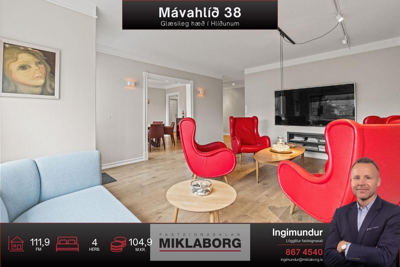 3-værelses lejlighed, 112 m²